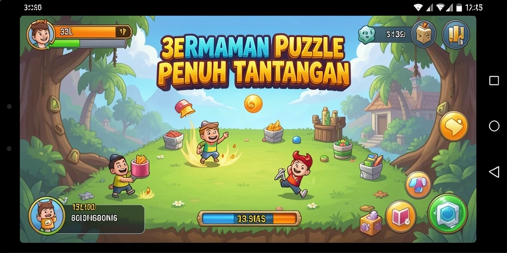 Screenshot utama 33L menampilkan gameplay puzzle yang menantang.