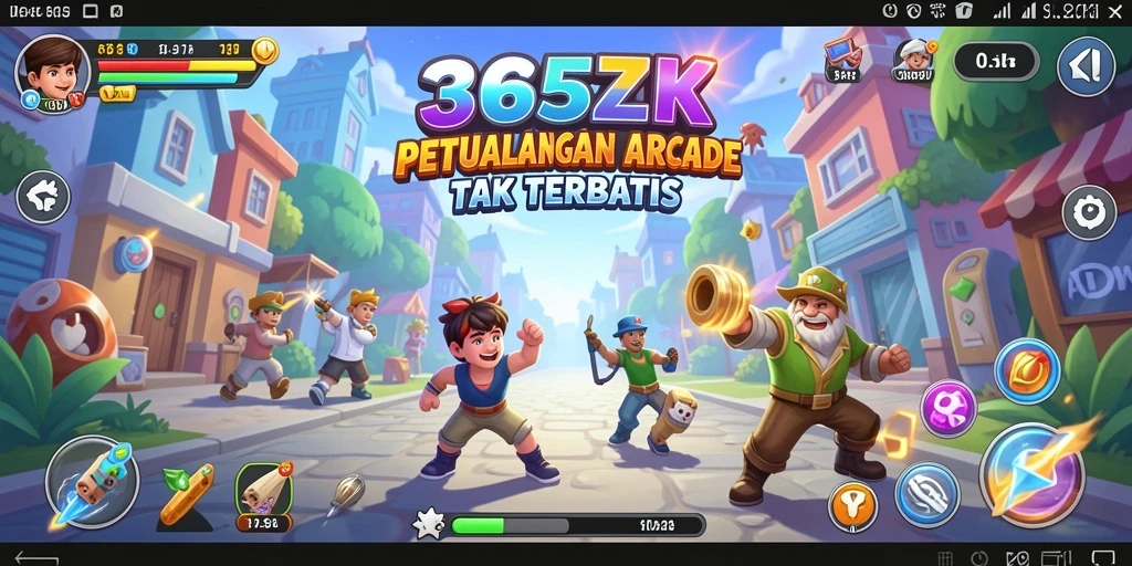 Tangkapan layar gameplay 365ZK yang menunjukkan action seru dalam permainan Arcade.
