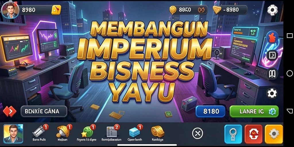 Tampilan gameplay menantang di dunia Tycoon yang penuh strategi.