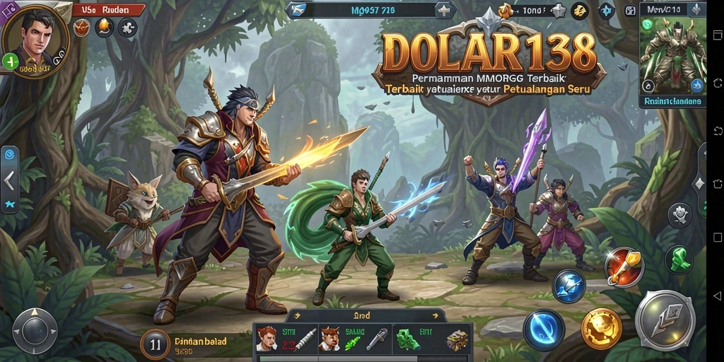 Tampilan gameplay DOLAR138 yang penuh aksi di dunia MMORPG.