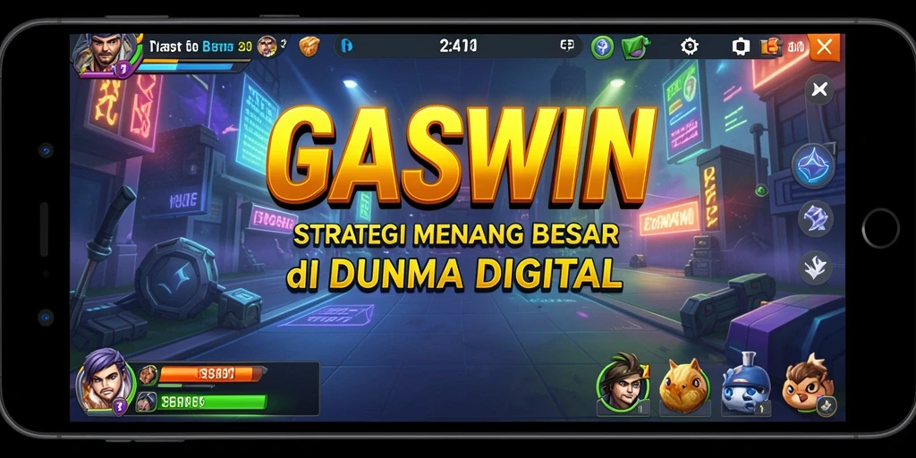 Tampilan gameplay GASWIN yang menarik dan strategis.