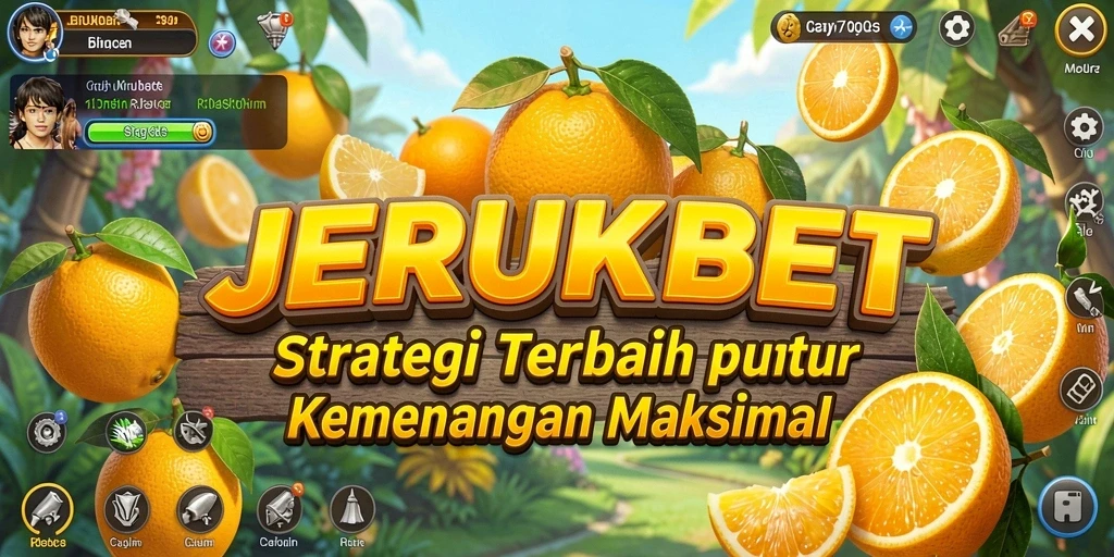 Tangkapan layar gameplay JERUKBET yang menunjukkan strategi dalam pertempuran.
