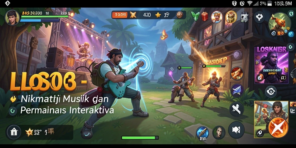 Tampilan gameplay LOS303 yang memukau dengan interaksi musik.