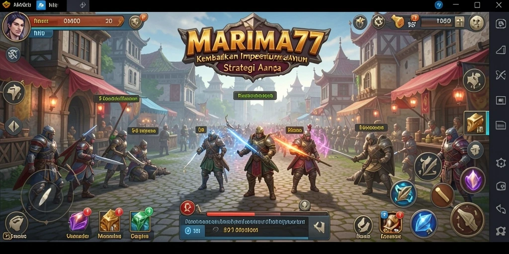 Tampilan gameplay <strong>MARIMA77</strong> yang menakjubkan dengan strategi mendalam.