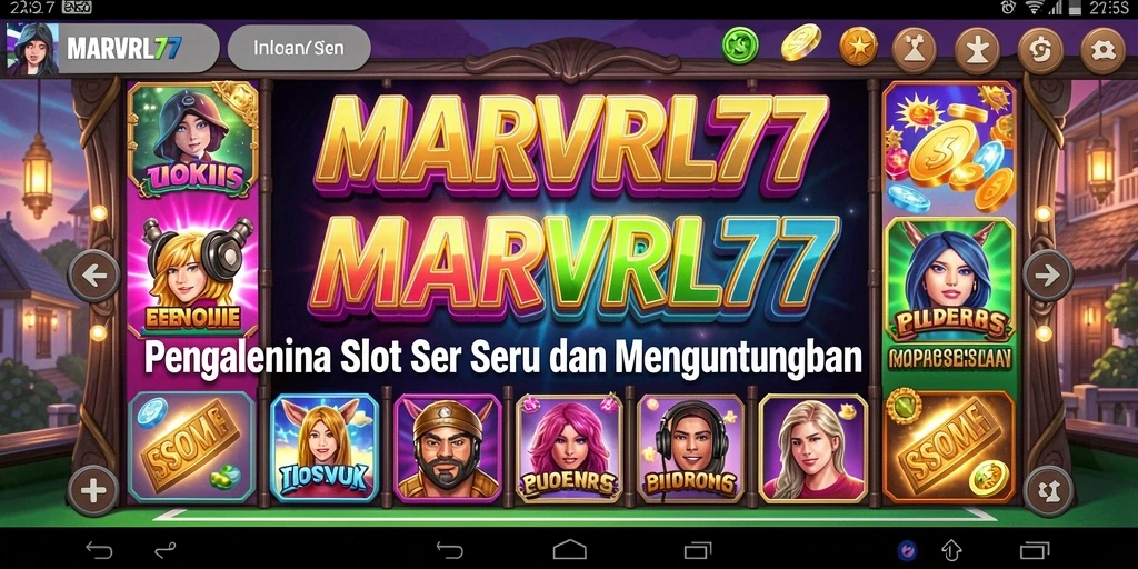 Tampilan menarik dari gameplay Slot MARVRL77 yang seru.