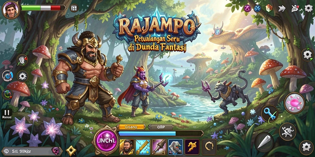 Gameplay seru dan grafik menakjubkan di RAJAMPO.