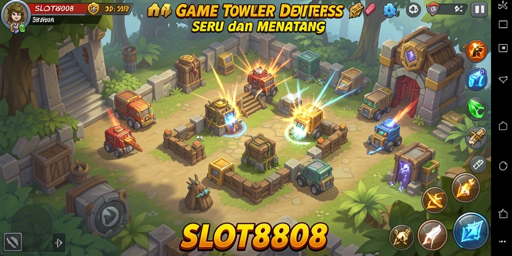 Gameplay SLOT8808 yang seru dan mendebarkan dalam Tower Defense.